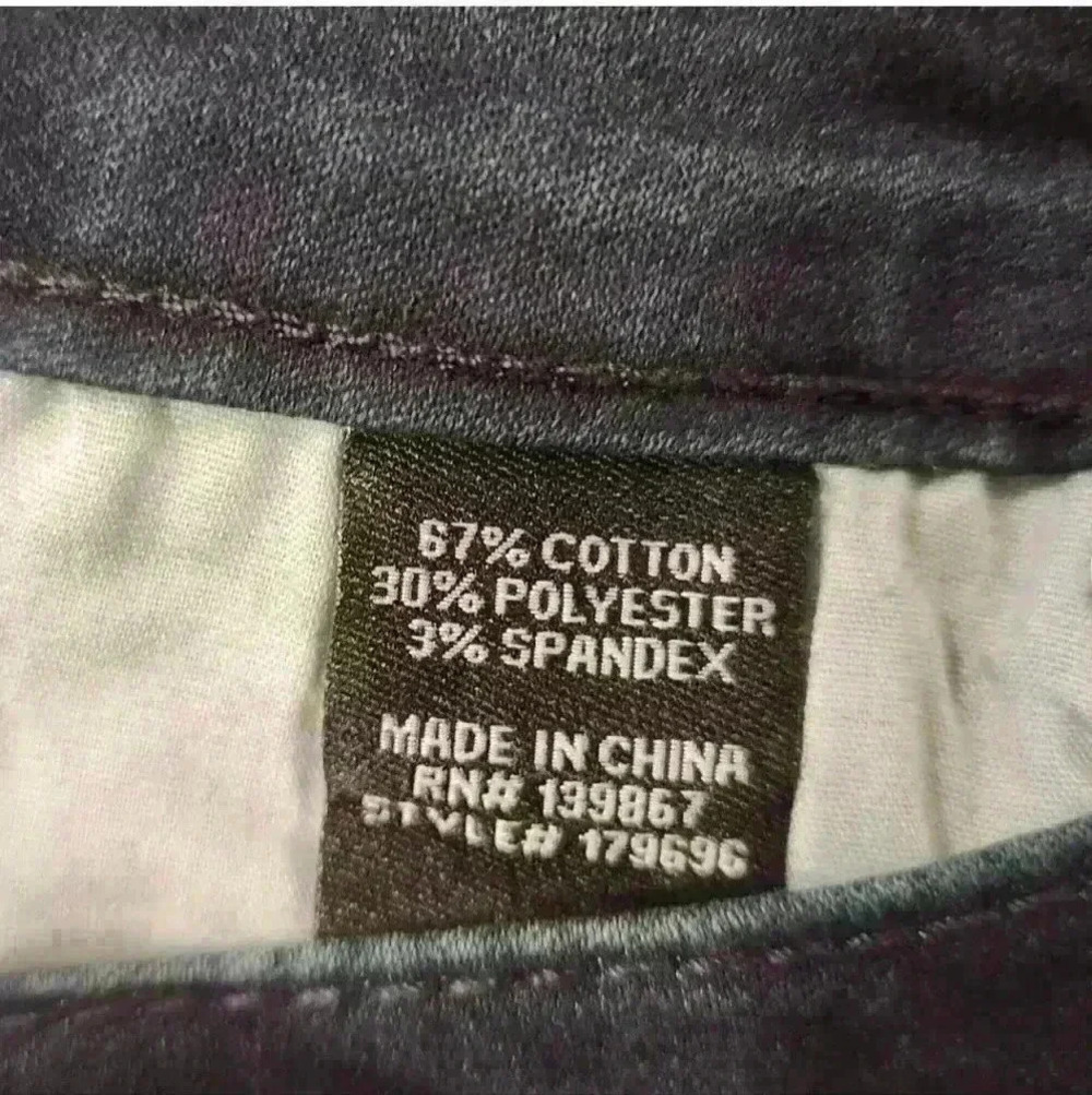 Alloy Apparel Power Stretch Medium Rise Dark Wash Embroidery Detail Skinny Jeans - Picture 7 of 9